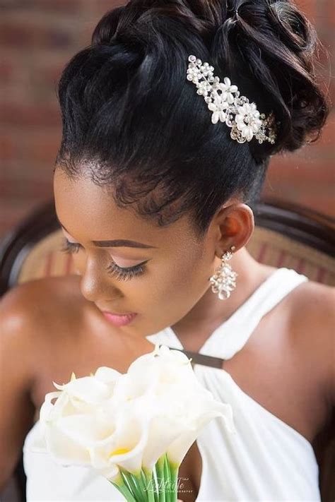 Coiffure black mariage