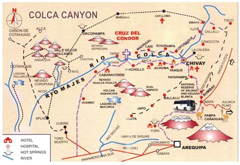Colca Canyon Map