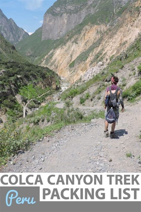 Colca Canyon Packing List