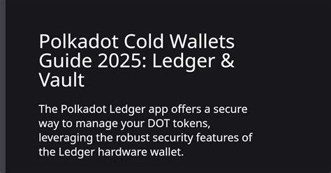 Cold Wallets: The Vault Approach