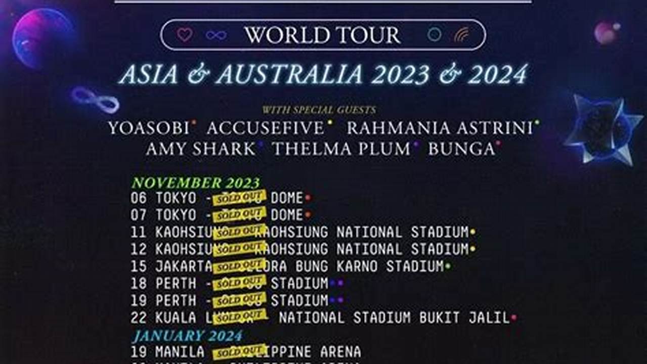 Coldplay Concert 2024 Dates