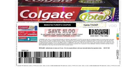 Colgate Coupons Printable