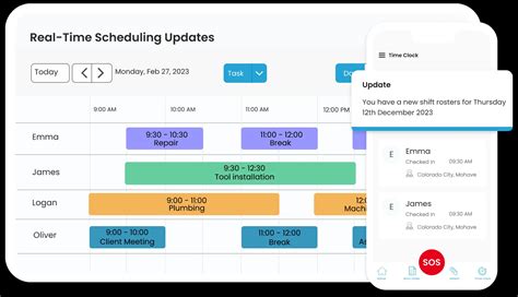 Collaborate on scheduling and make real-time updates