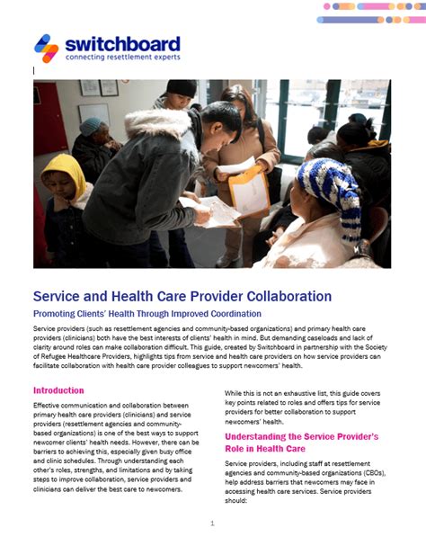 Collaboration with Service Providers