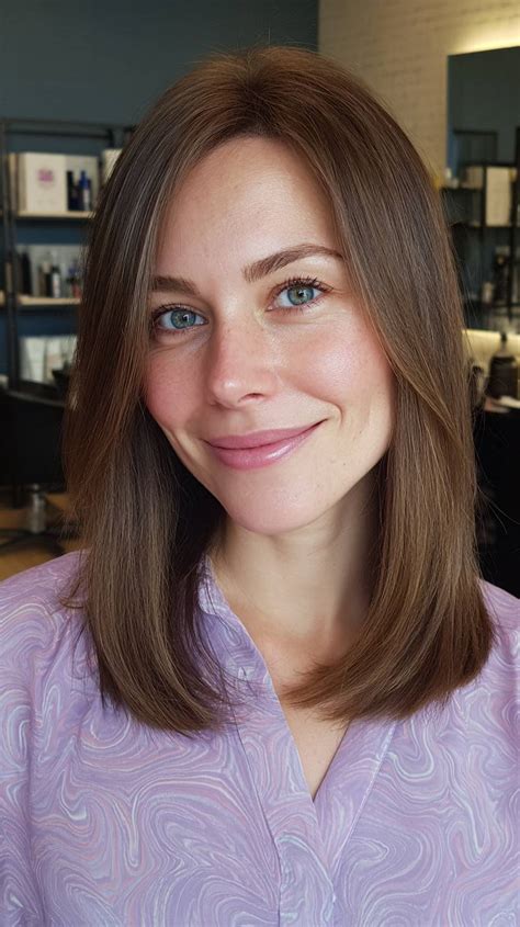 Collarbone Cut with Subtle Layers