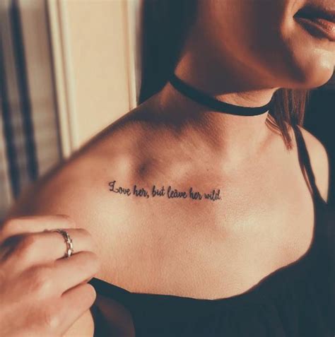 Collarbone Tattoos For Females