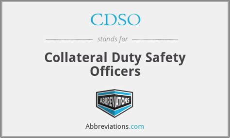 Collateral Duty Safety Officers