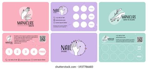 Collection Loyalty Cards Manicure Service