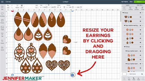 Download Collection of Patterns of Earrings. For Cricut