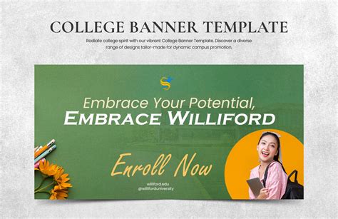 online college simple banner advertisement Template PosterMyWall