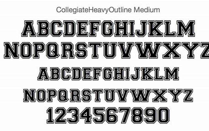 Collegiate Heavy Outline Font