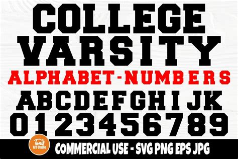 Download Collegiate Varsity Font SVG Varsity Col Commercial Use DXF Files