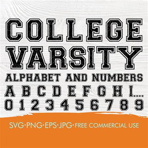 Download Collegiate Varsity Font SVG Varsity Col Cut Files