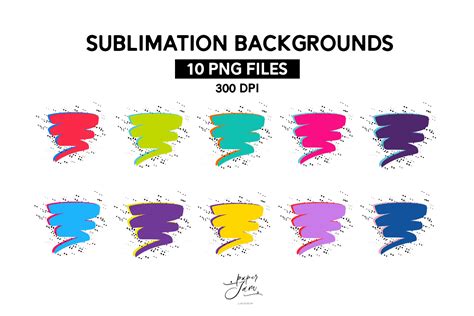 Download Coloful Splatter Sublimation For Crafts