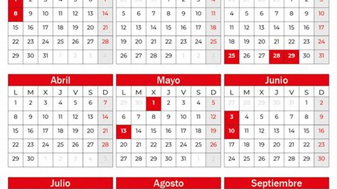 Colombia Calendar 2024 Template