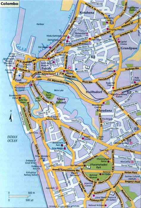 Colombo Map Sri Lanka Maps of Colombo