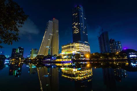 Colombo Night Cityscape