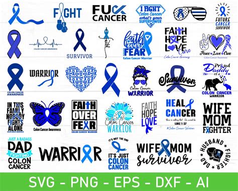 Download Colon Cancer Awareness Svg Files For Crafts