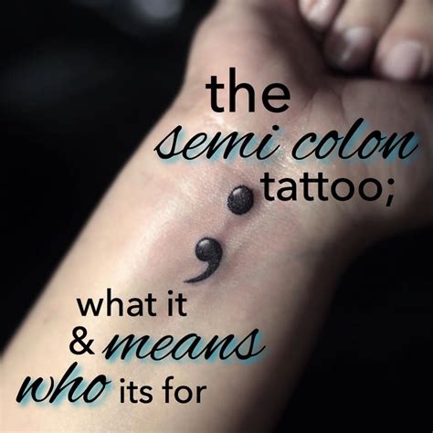 7 best images about Tattoo on Pinterest Semicolon tattoo
