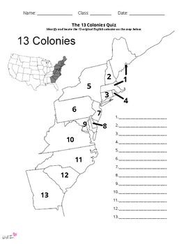13 colonies map Google Search Colonial America Pinterest School