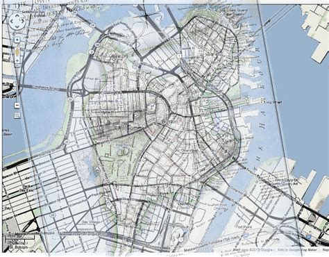 29 Map Of Colonial Boston Maps Database Source