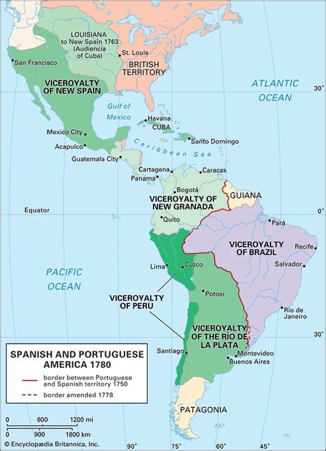 Colonial Latin America Map