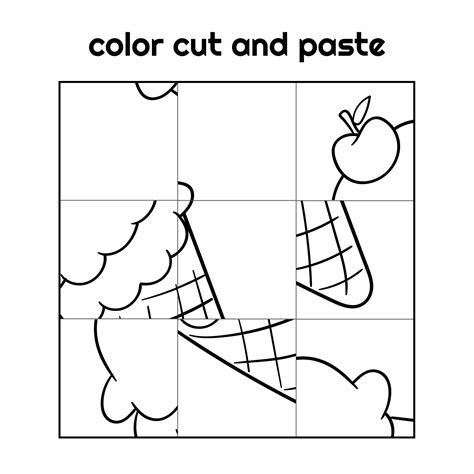 Color And Cut Worksheets