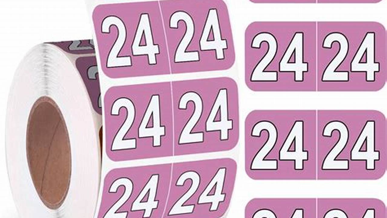 Color Coded Stickers 2024 Color