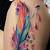 Color Feather Tattoo