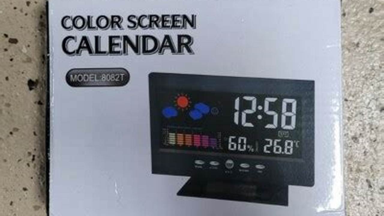Color Screen Calendar Model Ds-2024