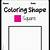 Color The Shapes Worksheet Square