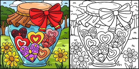 Coloriage Coeurs
