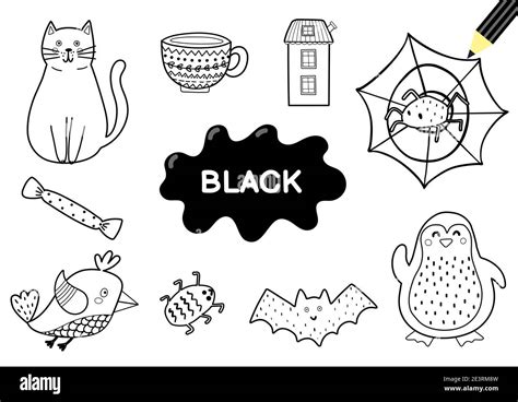 Color Black Coloring Pages
