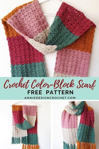 Color Block Scarf Crochet Pattern
