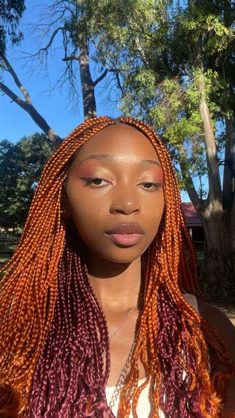 Ravishingly Bold: Unleash Your Inner Diva with Color Braids for Dark Skin