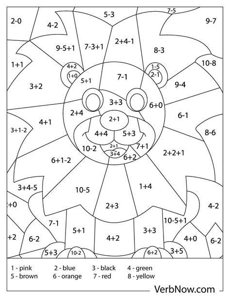 Color By Math Coloring Pages