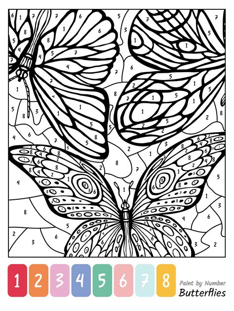 Color By Number Adults Printable