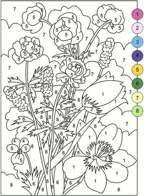 Color By Number Coloring Books Free