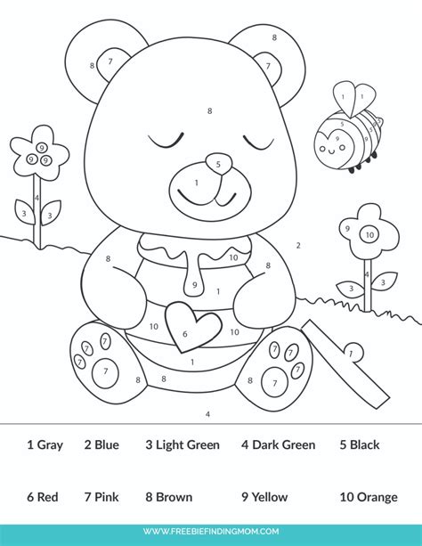 Color By Number Easy Printable – Free Pdf Download & Easy Printable ...