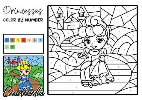 Color By Number Princess
