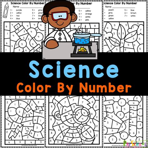 Color By Number Science Worksheets