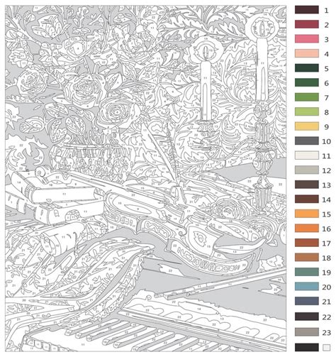 Color By Numbers For Adults
