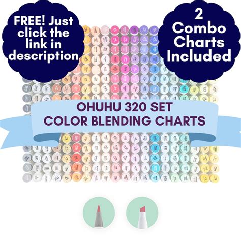 Color Chart Ohuhu Markers