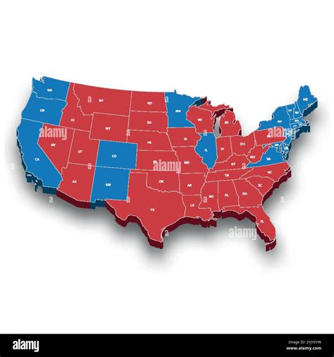 Us Map By Political Party Map