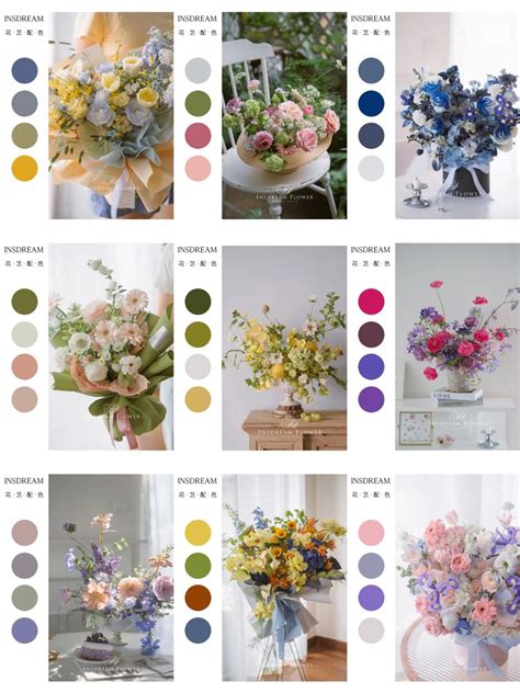 Color Combinations and Floral Arrangements
