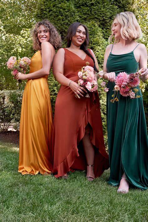 Color Combinations for Fall Bridesmaid Dresses