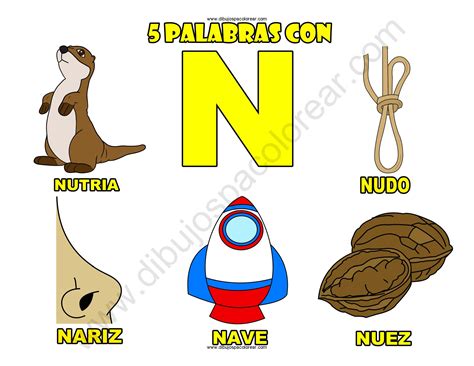 Color Con La Letra N