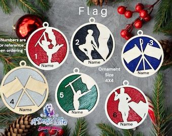 Color Guard Christmas Ornament