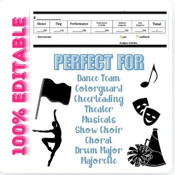 Color Guard Tryout Score Sheet