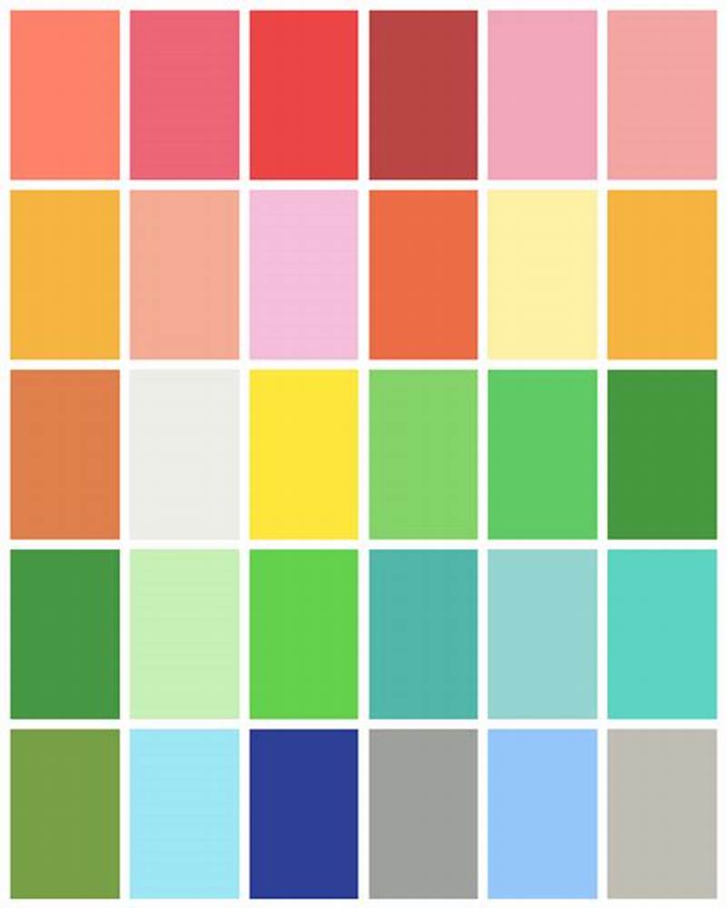 Color Me Beautiful Spring Color Chart